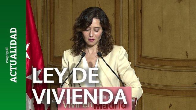 Ayuso anuncia un plan para impulsar la vivienda y carga contra el intervencionismo del Gobierno