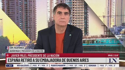 Milei analiza el conflicto con España: "Atrás de todo esto está el kirchnerismo"