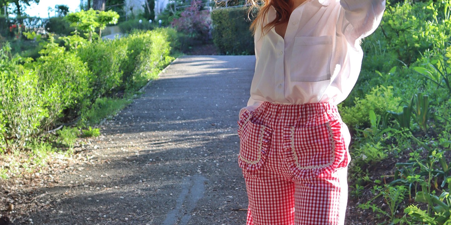 Tutoriel pour coudre un pantalon vichy