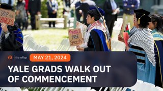 Yale graduates stage pro-Palestinian walkout of commencement