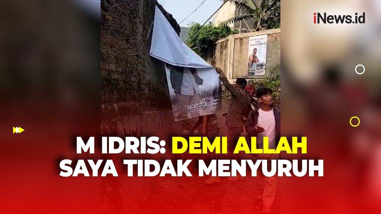Spanduk Sekda Kota Depok Supian Suri Dicopot Satpol PP, M. Idris: Demi Allah Saya Gak Nyuruh