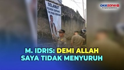 Walkot M Idris Bantah Perintahkan Pencopotan Spanduk Bacawalkot Depok Supian Suri