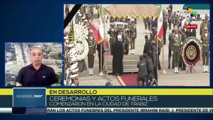Ceremonias y actos funerales  comenzaron en la ciudad de Tabriz