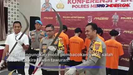 Polisi Tangkap 4 Tersangka Pembacokan Remaja di Cimanggis, 4 Lainnya Masih DPO
