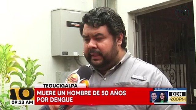 Muere un hombre de 50 años por dengue