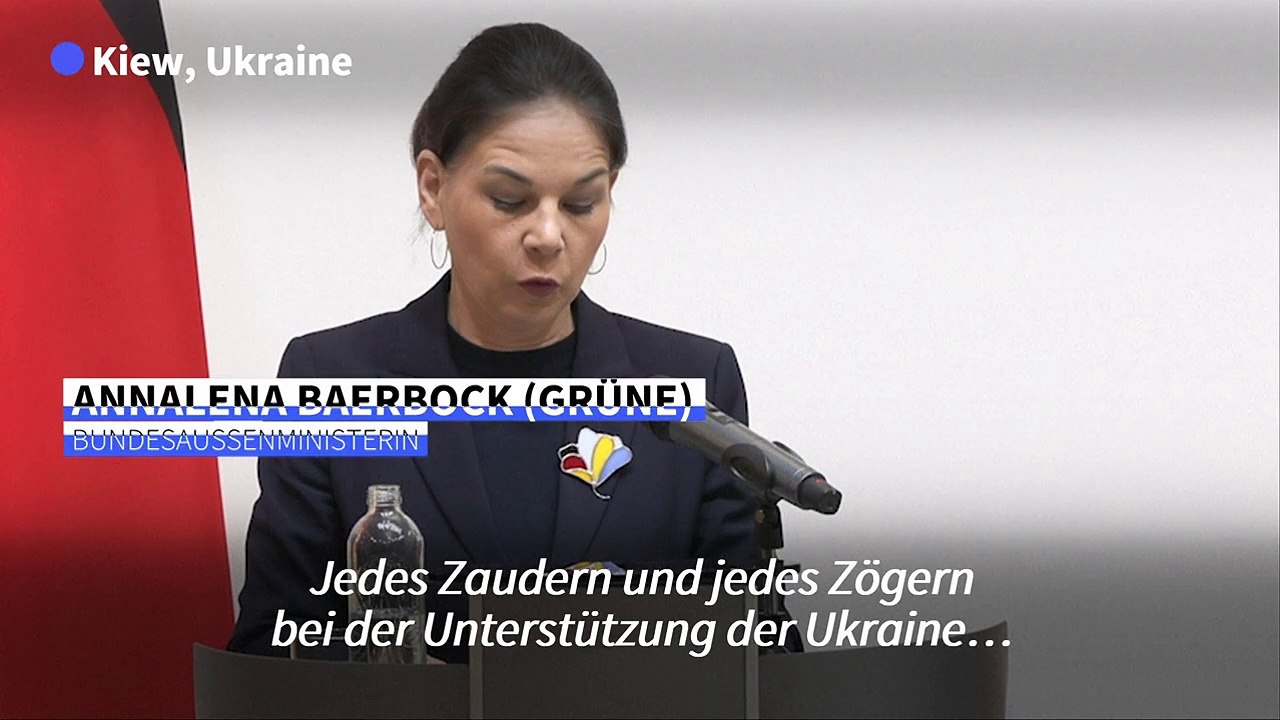 Baerbock kritisiert 'Zaudern und Zögern' bei Unterstützung der Ukraine