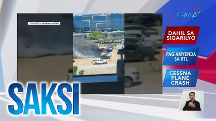 Upos ng sigarilyo, itinuturong sanhi ng sunog na tumupok sa 19 na sasakyan sa NAIA Terminal 3 parking lot nitong Abril | Saksi