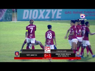 កងយោធពលខេមរភូមិន្ទ ប្រកួតជាមួយ ព្រះខ័នរាជស្វាយរៀង​ ០-១