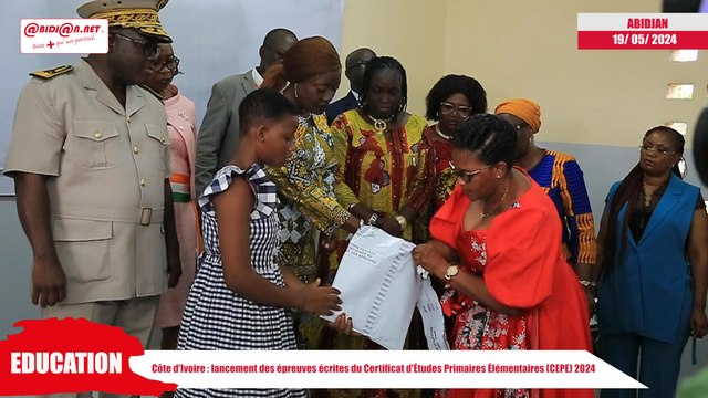 Côte d'Ivoire - lancement des épreuves écrites du Certificat d'Études Primaires Élémentaires (CEPE)