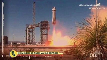 Homem de 90 anos vai ao espaço após ser rejeitado pela Nasa