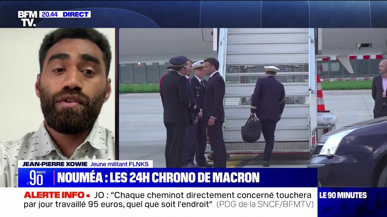 Emmanuel Macron en Nouvelle-Calédonie: "La solution ne viendra pas de l'État mais des Calédoniens", affirme Jean-Pierre Xowie (militant du FLNKS)