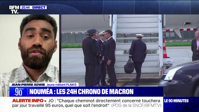 Emmanuel Macron en Nouvelle-Calédonie: La solution ne viendra pas de l'État mais des Calédoniens , affirme Jean-Pierre Xowie (militant du FLNKS)