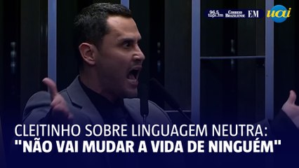 Cleitinho sobre linguagem neutra: "Não vai mudar a vida de ninguém"