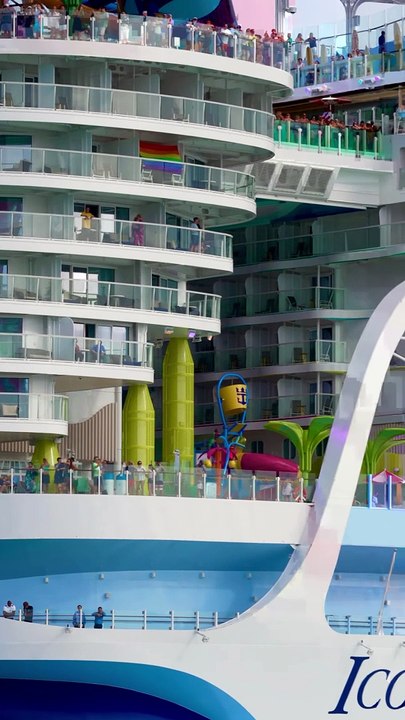 I was at the time and replying to people verbally. Someone asked where the Iceberg is.  Royal Caribbean Icon of the Seas departing Miami Beach, FL on April 27, 2024