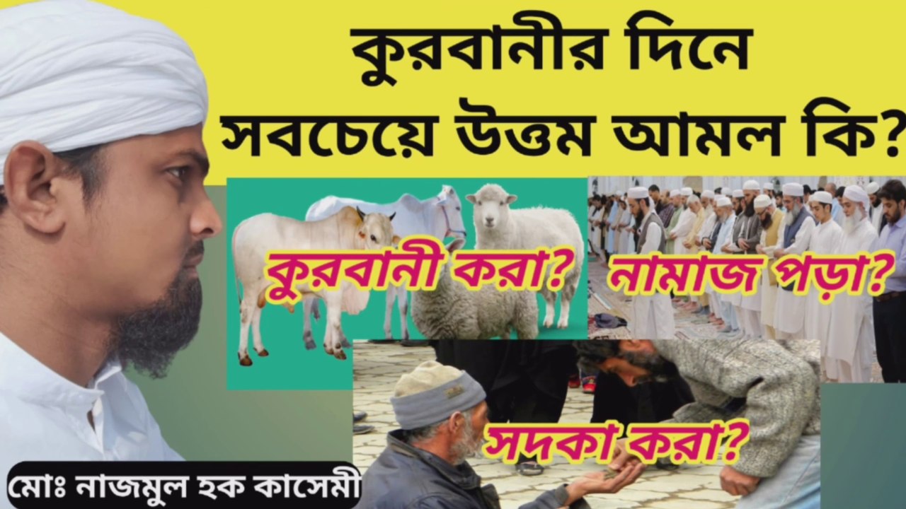কুরবানীর দিনে আল্লাহ্ সবচেয়ে বেশি কি আমল পছন্দ করেন?  কুরবানীর দিনের উত্তম আমল কি?