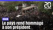 Des milliers de personnes assistent à la procession funèbre du président iranien