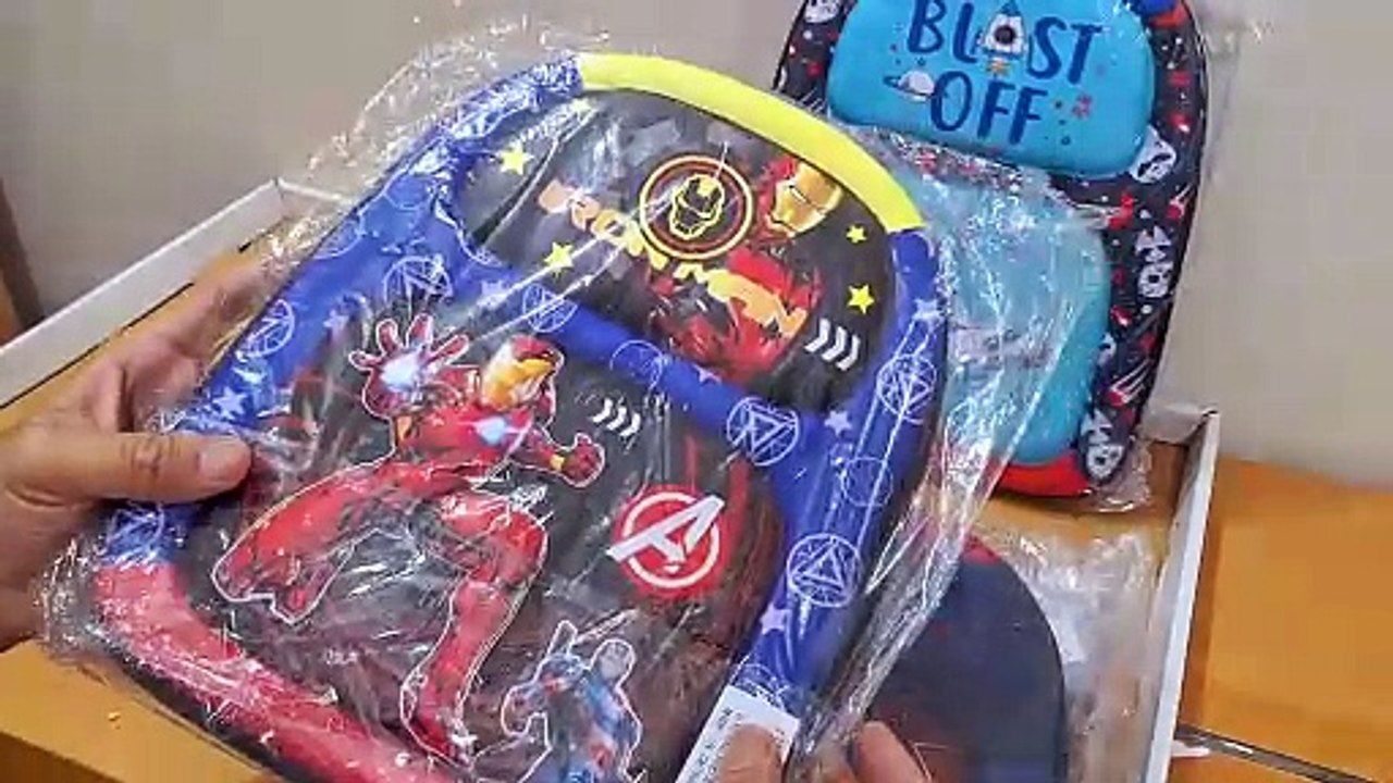 Unboxing and Review of Large Backpacks Men's School Season Student Backpack Funny Cute Pattern Fashion Cartoon Bag Zipper Small Backpacks For Girls