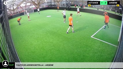 Faute de Adrien Botella - ARSENE