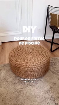 Mon pouf en frites de piscine fête déjà ses 1an et je l’aime toujours autant