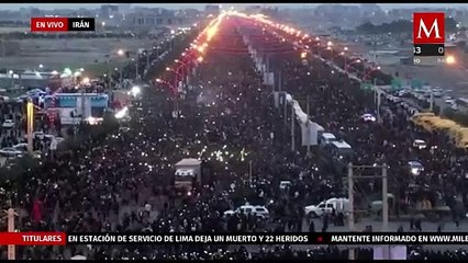 Miles de personas se reúnen en Irán para despedir a Ebrahim Raisi