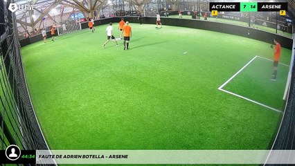 Faute de Adrien Botella - ARSENE