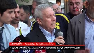 Aziz Yıldırım: Şampiyon olursak seçilme şansımız azalacak, yine de Fenerbahçe şampiyon olsun