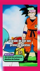 Así lucían los primeros diseños de Gohan para DBZ | Reporte Indigo