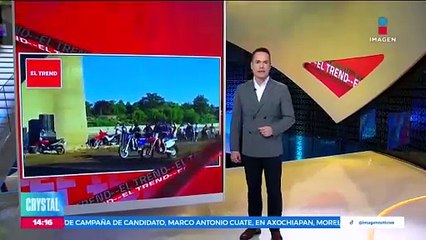 Se registra accidente en carrera de motos