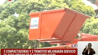 Miranda | Alcaldía del mcpio. Sucre fortalece los servicios públicos con 3 compactadoras de basura