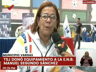 La Guaira | TSJ dota de insumos educativos y de mantenimiento a la E.N.B. Manuel Segundo Sánchez