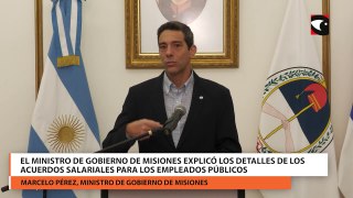 El ministro de Gobierno de Misiones explicó los detalles de los acuerdos salariales para los empleados públicos