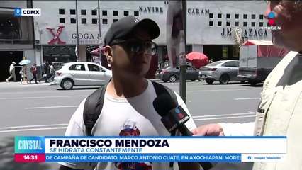 Así enfrentan los capitalinos las altas temperaturas
