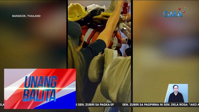 Eroplano ng Singapore Airlines, nag-emergency landing dahil sa naranasang turbulence; isa patay, 30 sugatan | Unang Balita