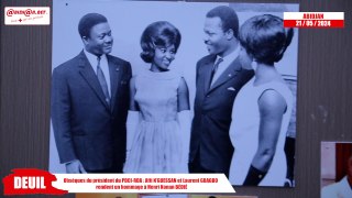 Obsèques du président Bédié : Affi N’guessan et Laurent Gbagbo lui rendent un hommage