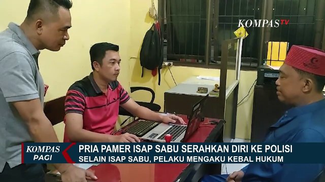 Buat Video Isap Sabu dan Gigit Senjata, Pria di Lampung Serahkan Diri ke Polisi