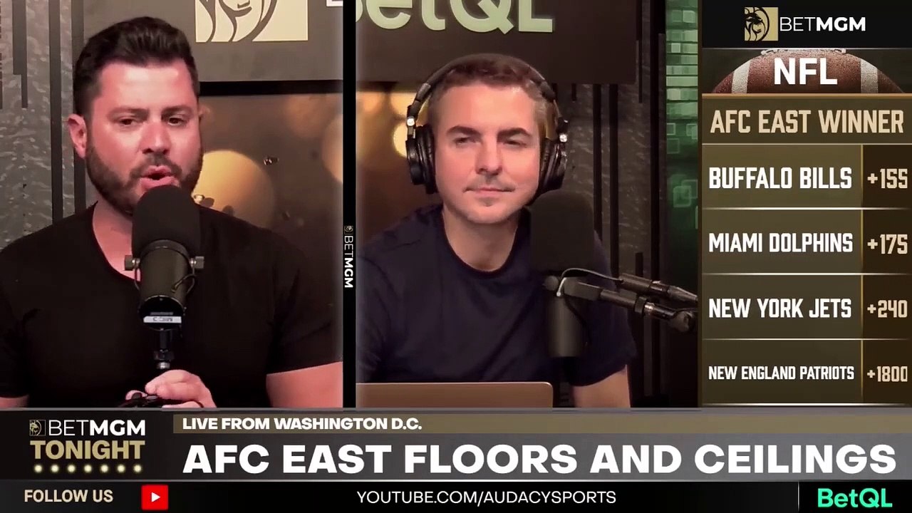 Ceiling and floor with the Buffalo Bills