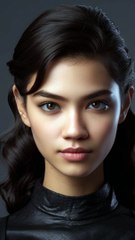 Beautiful Young Girl in Black