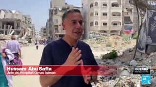 Gaza: evacuación improvisada de pacientes en el hospital de Jabalia tras bombardeo israelí