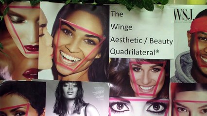 The Winge Aesthetic/Beauty Quadrilateral of the Face by USC Dental School Grad  Ralph Winge, D.D.S.