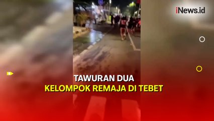 Viral! Aksi Tawuran Pecah di Tebet, Dua Kelompok Saling Serang dengan Sajam