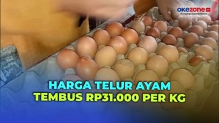 Warga Resah! Harga Telur Ayam di Pasar Panimbang Pandeglang Banten Tembus Rp31.000 per Kg
