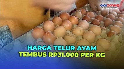 Warga Resah! Harga Telur Ayam di Pasar Panimbang Pandeglang Banten Tembus Rp31.000 per Kg