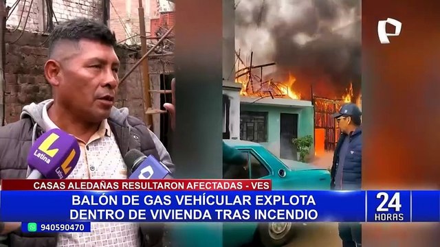 Auto explota dentro de vivienda durante incendio en VES: corto circuito habría iniciado el siniestro