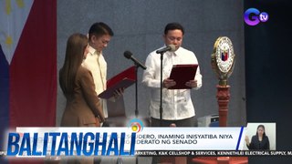 Bagong Sen. Pres. Escudero, inaming inisyatiba niya ang pagpapalit ng liderato ng senado | Balitanghali