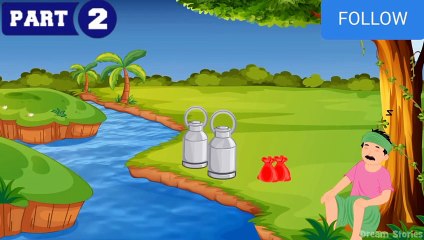 लालची दूध वाला | Greedy Milk Man | Hindi Story For Kids | Kahani | Hindi Kahaniya...