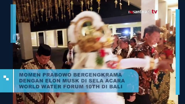 Prabowo Subianto dan Elon Musk Bertemu di Sela-sela Kegiatan WWF ke-10 di Bali