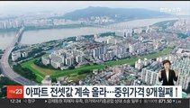 아파트 전셋값 계속 올라…중위가격 9개월째↑