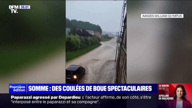 Coulées de boue, torrents d'eau, routes submergées : Plusieurs villages de la Somme ont été touchés hier soir par de violents orages provoquant de gros dégâts
