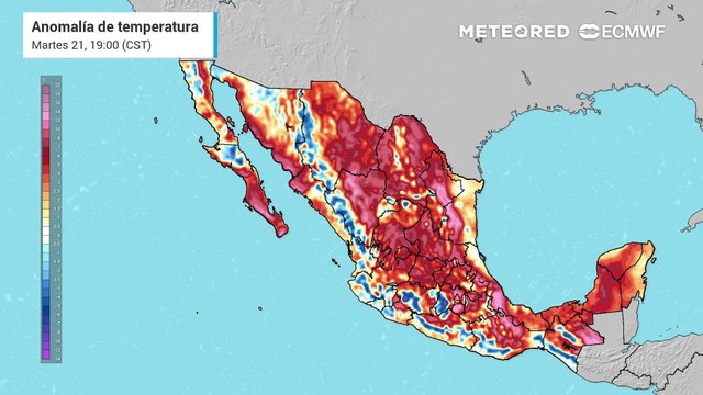 Anomalía de temperaturas. Se aproxima ola de calor a México