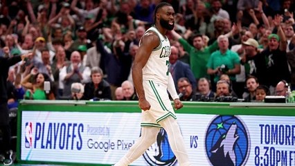 Jaylen Brown's 3 rescues Celtics in Game 1 thriller vs. Pacers description